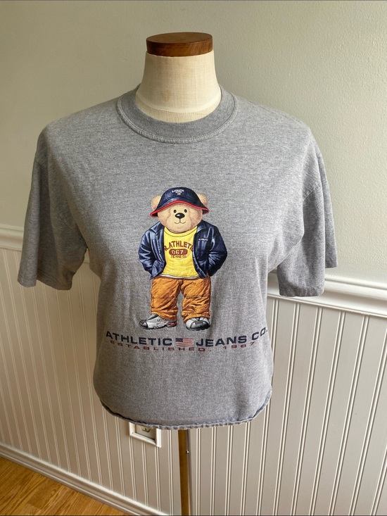 Ralph Lauren Tops - Ralph Lauren Vintage Gray Bear Graphic Tee